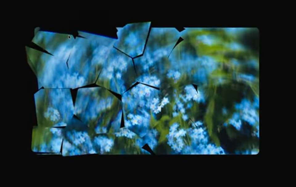 One component — Shatter — breaking the page into 3D glass shards