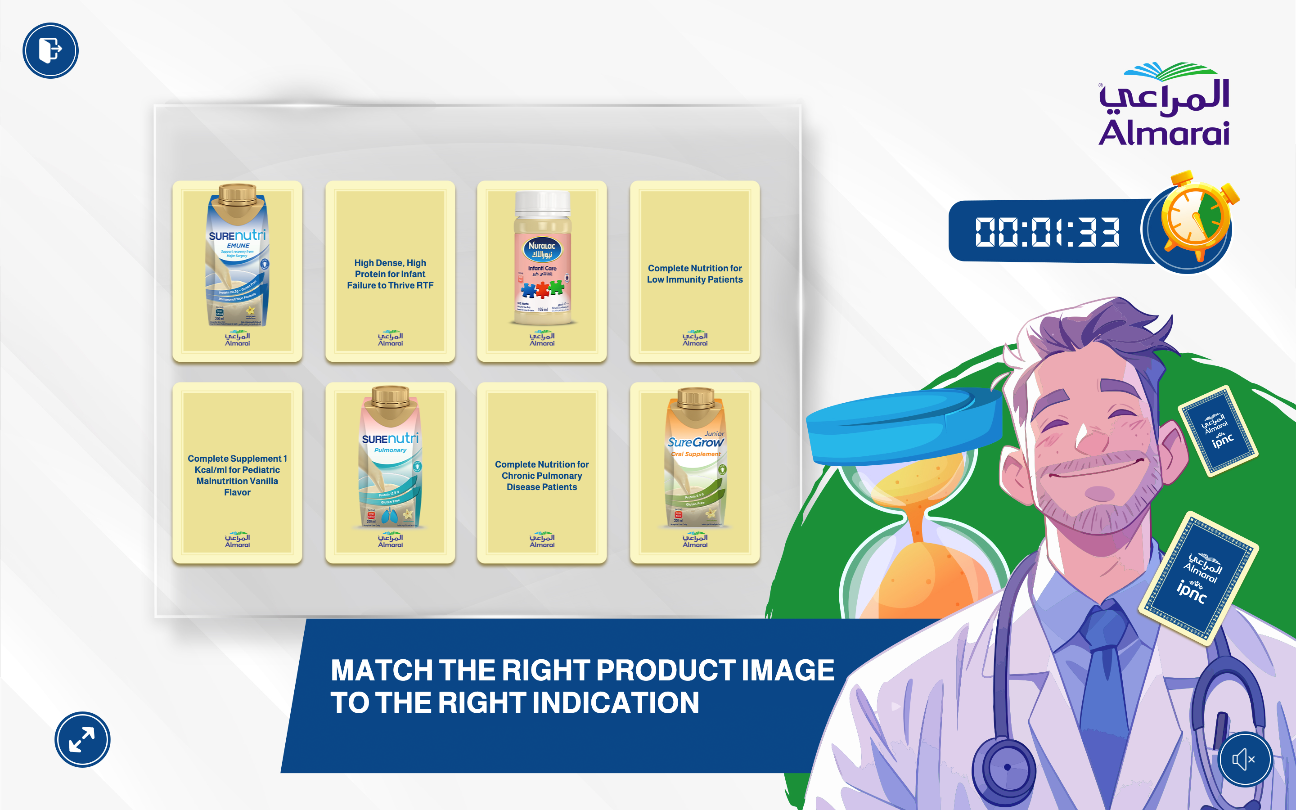 Product-indication matching screen