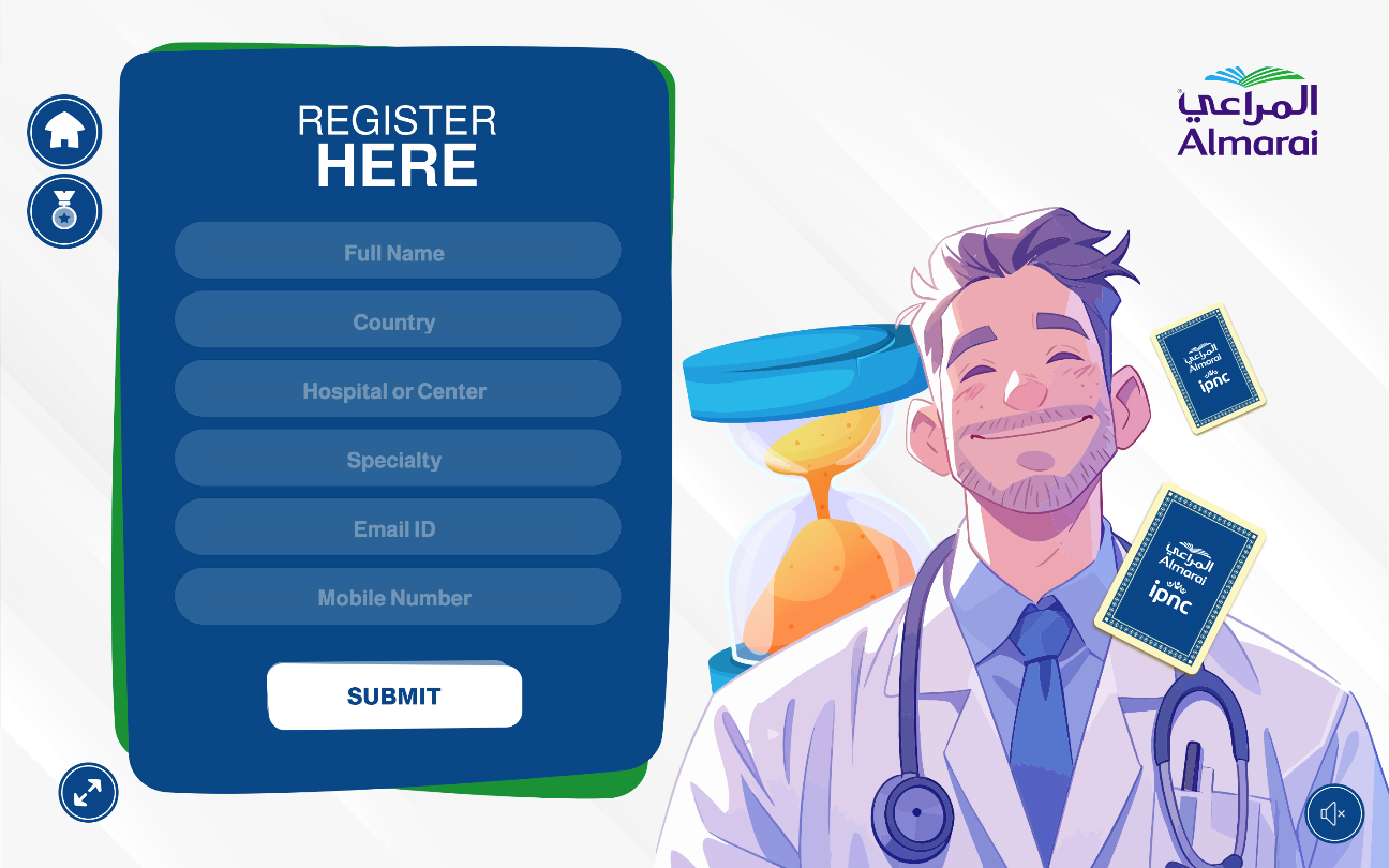 Participant registration form