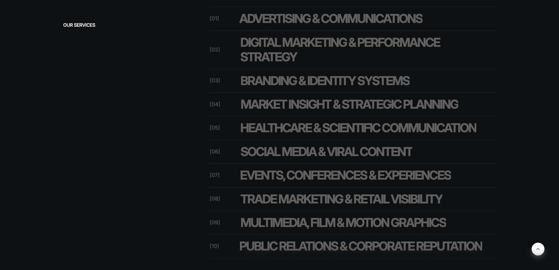 10 numbered service lines